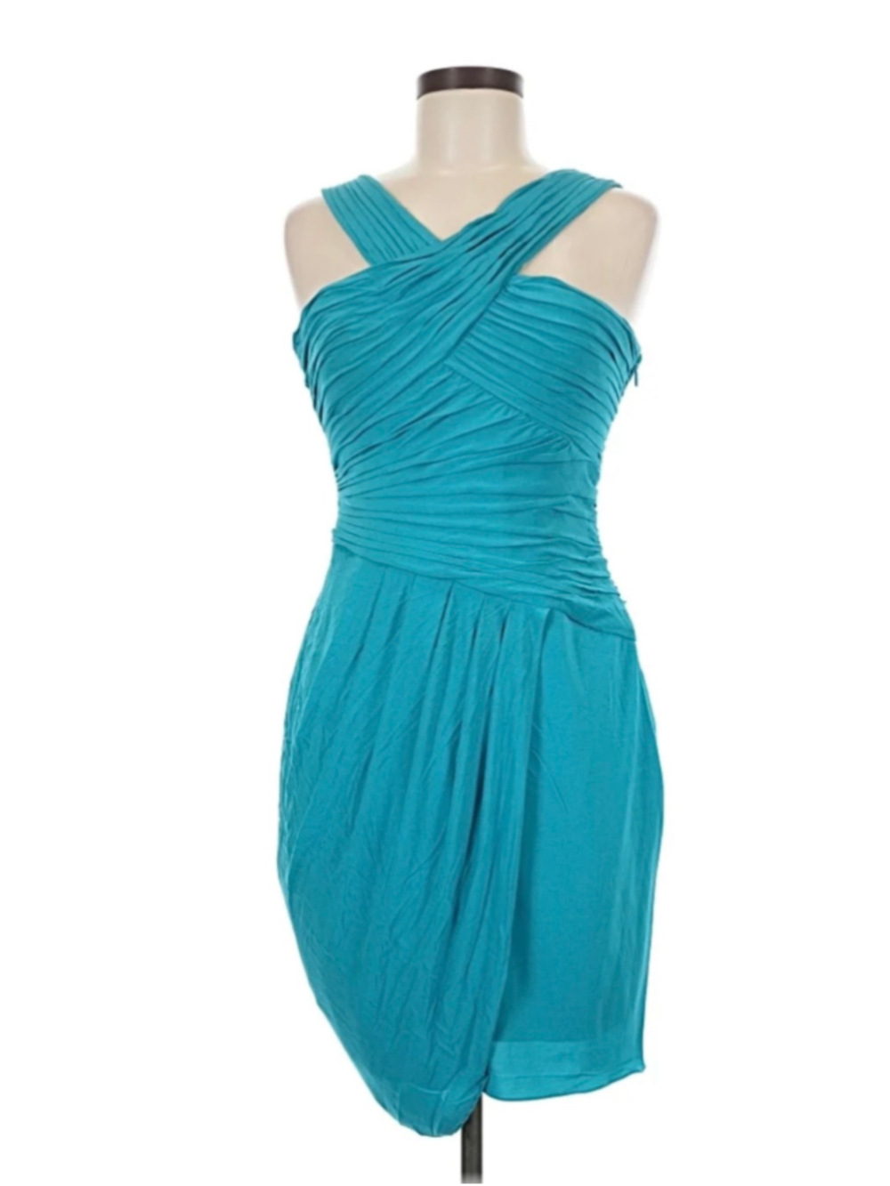 BCBGMAXAZRIA wedding guest cocktail dress Aqua size M NWT